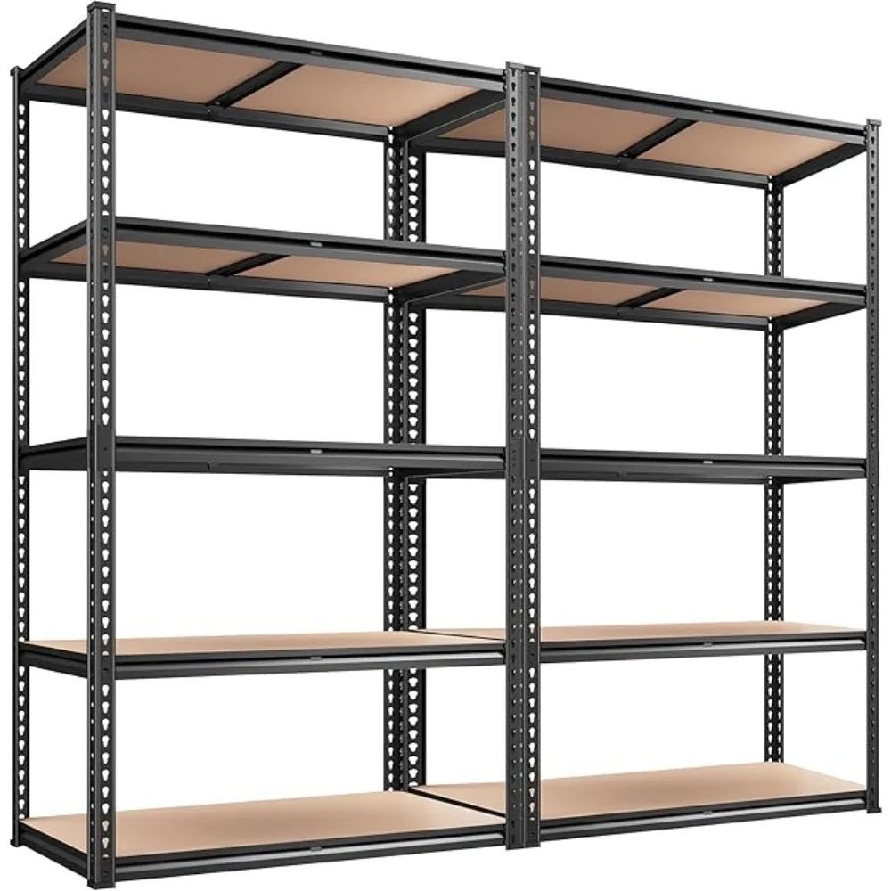 

2020LBS Storage Shelves 5 Tier Garage Shelving Heavy Duty, Adjustable Metal Shelving Unit, Industrial Strength Rack for Home/Com