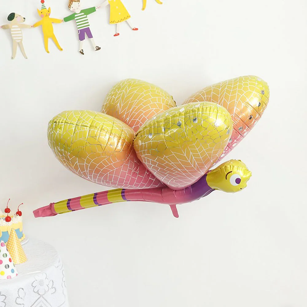 

Colorful 4D Butterfly Dragonfly Balloon Gradient Children's Birthday Party Toy Decor Home Garden Flying Insect Air Globos Layout