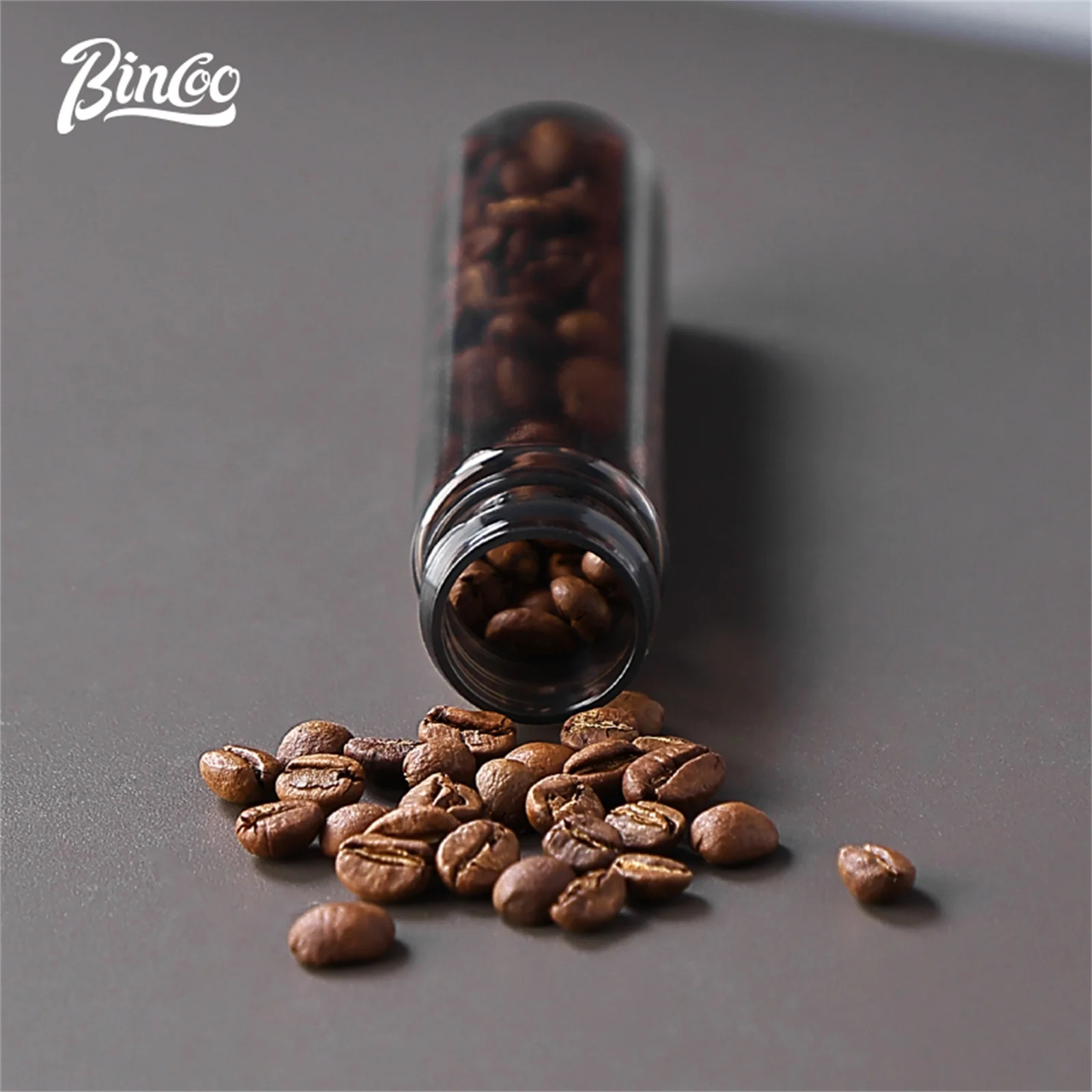 

BINCOO Coffee Bean Storage Container Tubes Single Dose Coffee Bean Jar with 6 Tubes with Exhaust Valve Shelf & Funnel Cafe Tools