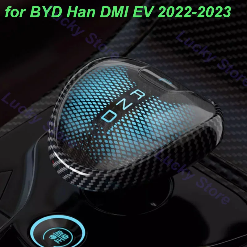 

Car Gear Shift Collars Cover for BYD Han DMI EV 2022-2023 Central Console Lever Knob Protective Cover Trim Interior Accessories
