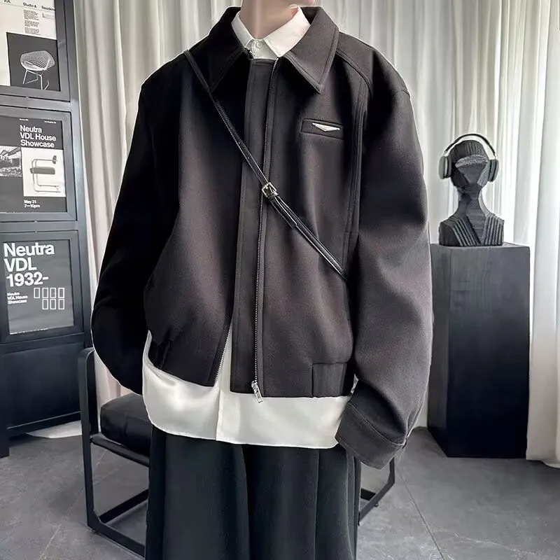 

Spring Autumn Loose Men's Jaet Sli Streetwear High Street Trendy Harajuku Korean Sle Casual Coat for Youth