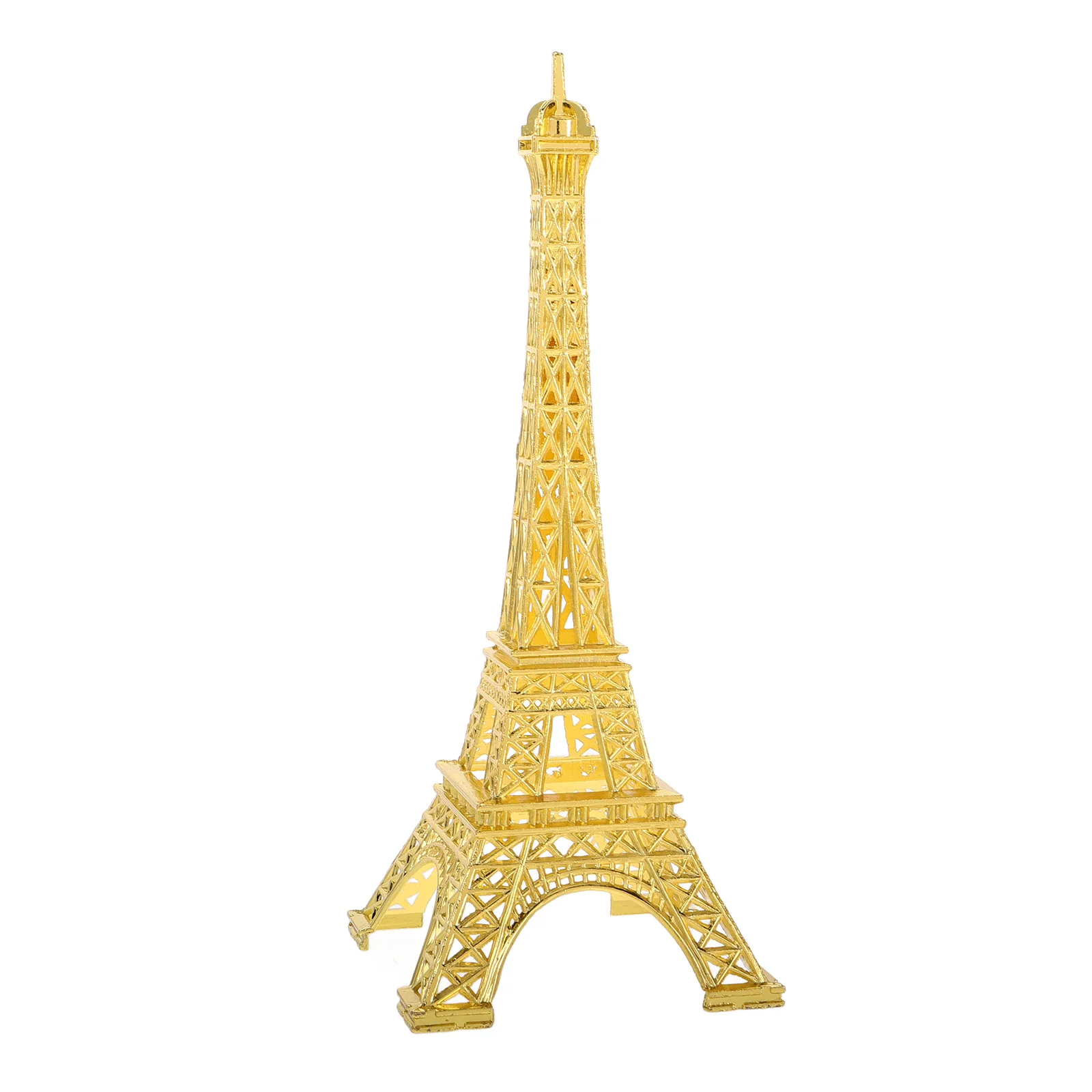 Tower Model Photo Props Metal Replica Iron Eiffel Table Decor Home Golden Statue Ornament Travel