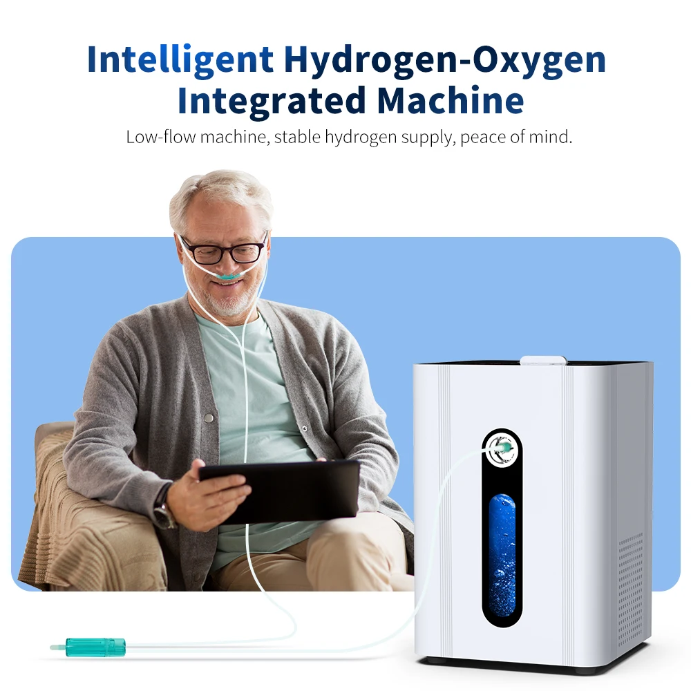 Suyzeko 150ml Hydrogen Generator Hydrogen Inhalation Machine 99.99%High Purity H2 Inhaler SPE/PEM 150ml Low NoiseWater Purifier