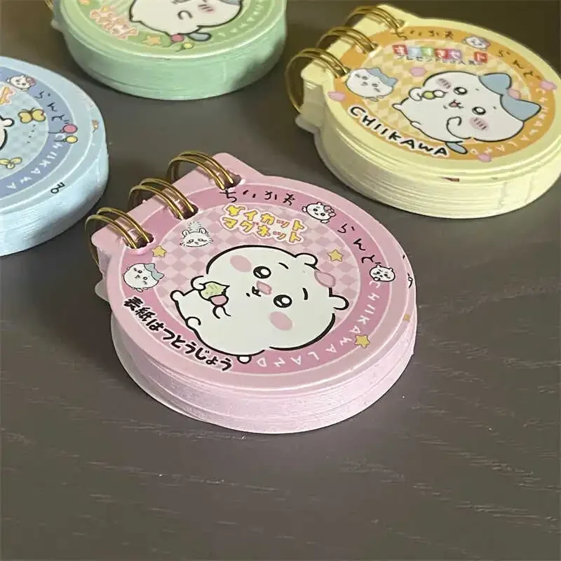 Miniso Chiikawa Coil Cartoon Mini Children's Creative Circular Portable Notebook Cute Portable Pocket Book Student Stationery