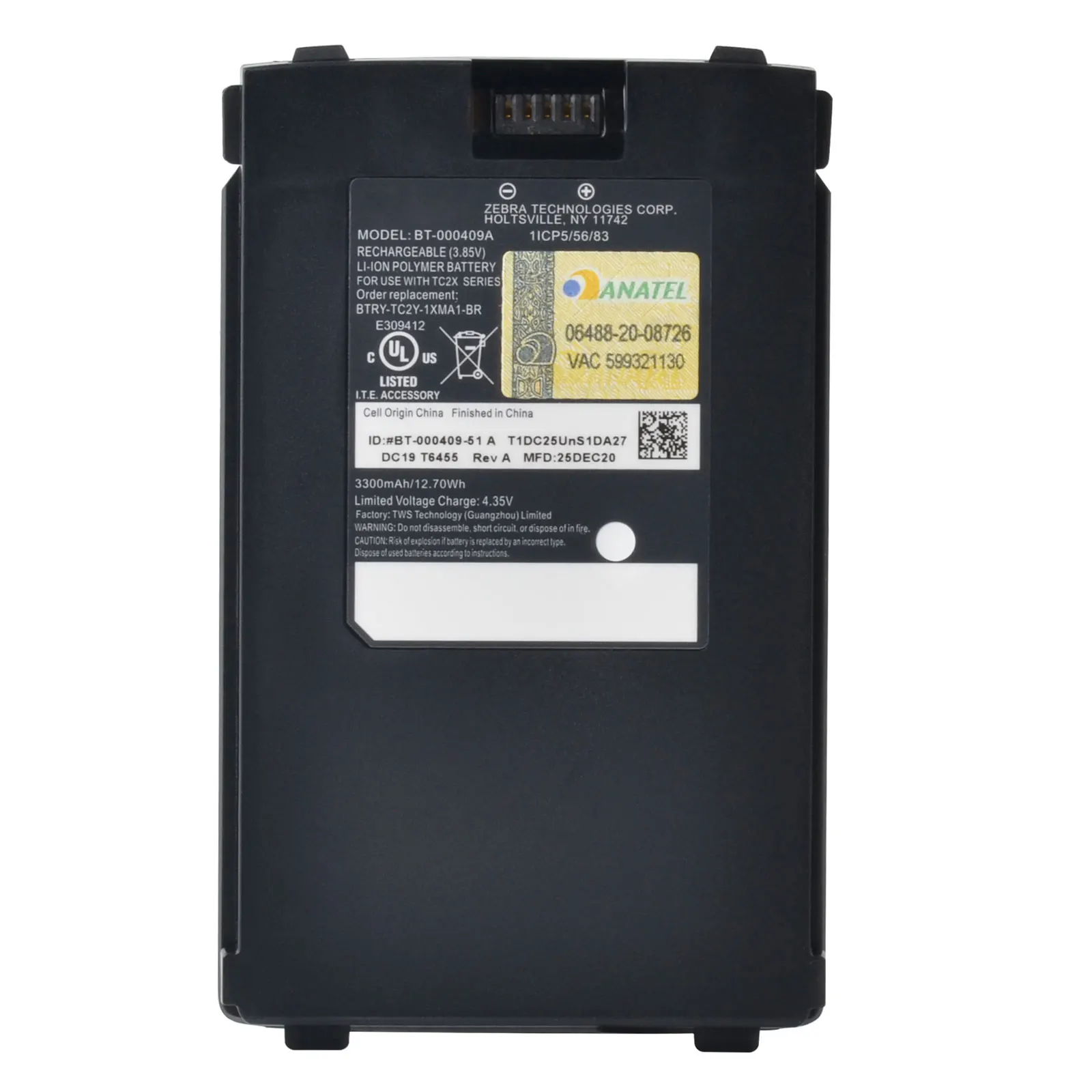 BT-000409A Battery bt 000409a thin For Zebra TC21 TC26 TC20 PDA Replacement Batteries