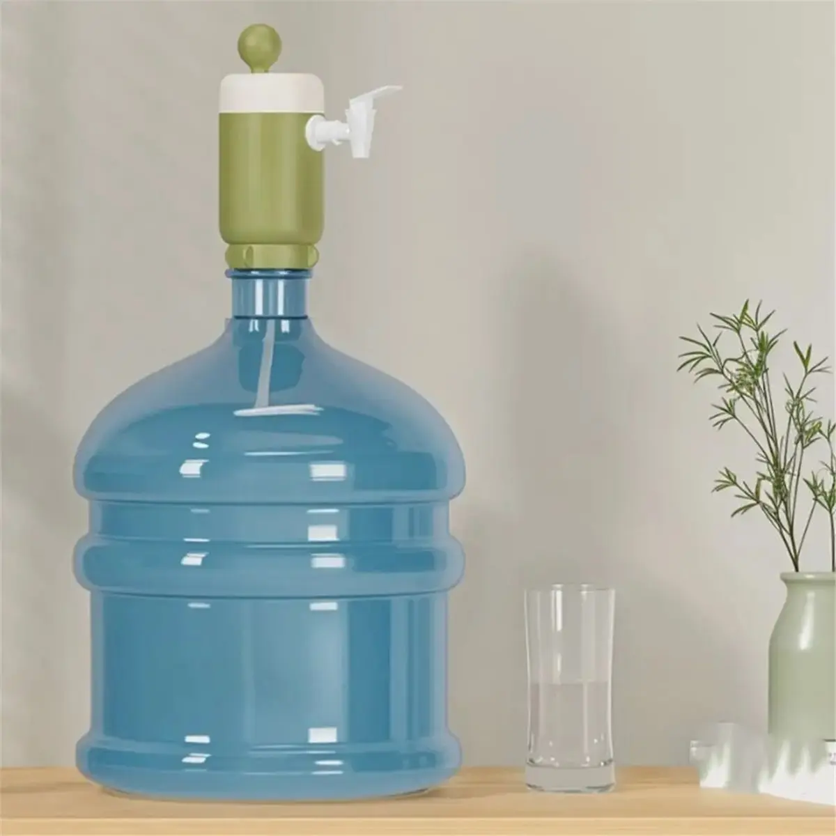 (A02R] Portable Automatic Water Dispenser Hand Press Pump Bucket Water Pressure Pump for Easy Drinking Water Access view 3