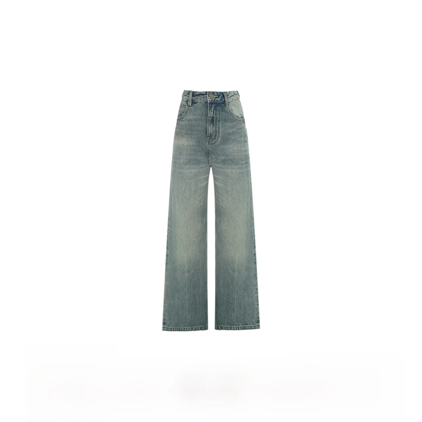 

Американские ретро-джинсы слим-фит прямого кроя, расклешенные, женские, свободного кроя, с высокой талией, хлопковые, синие, 4KDMM0080