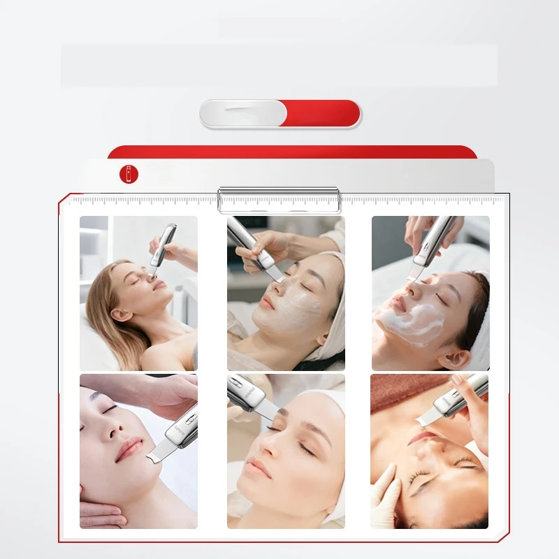 Comedondrukker Ultrasone Huid Scrubber Facial Pore Acne Peeling Spatel Mee-eter Verwijderen Schop Gezicht Diepe Reiniging Apparaat