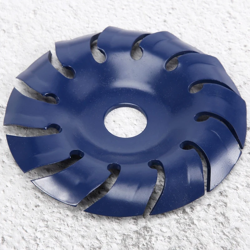 ABUL-12 Teeth Wood Carving Disc 22Mm Bore Grinder Wood Shaping Blade For 125 Angle Grinder Woodworking Tool
