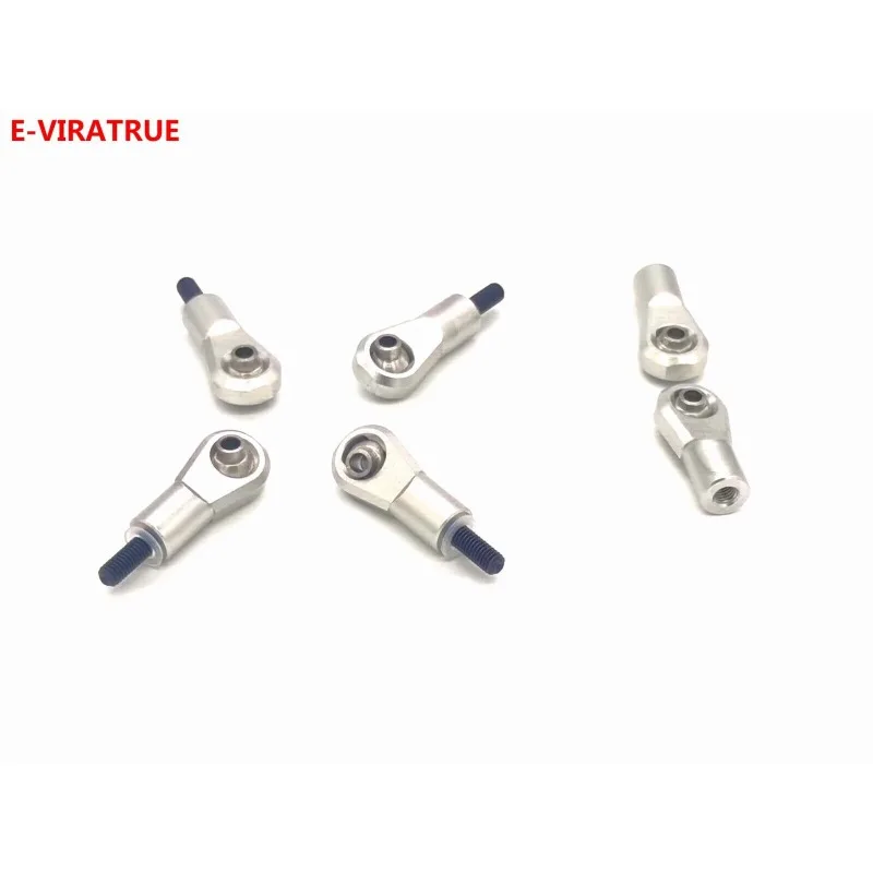 E-VIRATRUE 7075Aluminum Front Steering Rod Ends&Shock Rod Ends For Losi Super Baja Rey&Losi Super Rock Rey 1/6