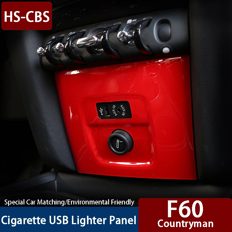 Car Cigarette USB Lighter Panel Cover Stickers Decorative Housing Sticker For M Country F 60 Car Styling Accessories