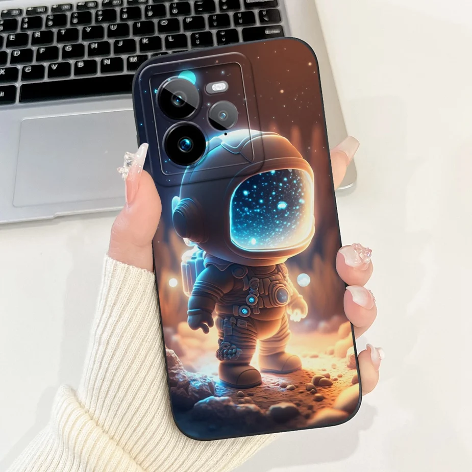 ل Realme GT7 حافظة RealmeGT 7T مضحك الكرتون غطاء لينة سيليكون جراب هاتف ل Realme GT 7 برو GT7 T GT7T 5G الغطاء الخلفي Fundas