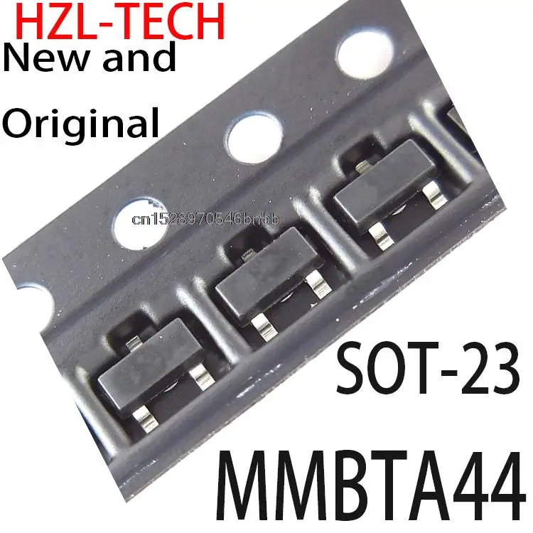 100PCS New and Original  3D SOT23 A44 MMBTA44LT1G SOT-23 MMBTA44L  Transistor SMD 0.2A / 400V NPN MMBTA44