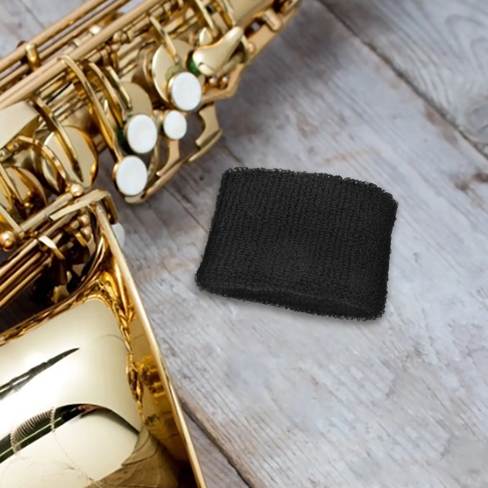 Wind Instrument Accessory Cotton Clarinet Loop Elastic Flute Sleeve Water Absorbent Lightweight Daily Use Flute Sleeve
