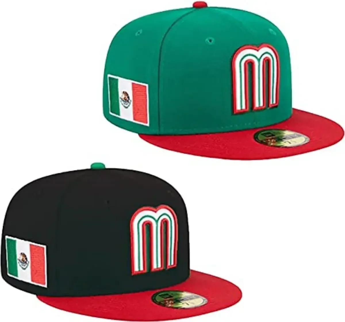 Mexico Baseball Hat Street Art Hip Hop Baseball Cap Fashion Vintage Casual Quality 3D M Letter Embroidery Outdoor Sports Cap