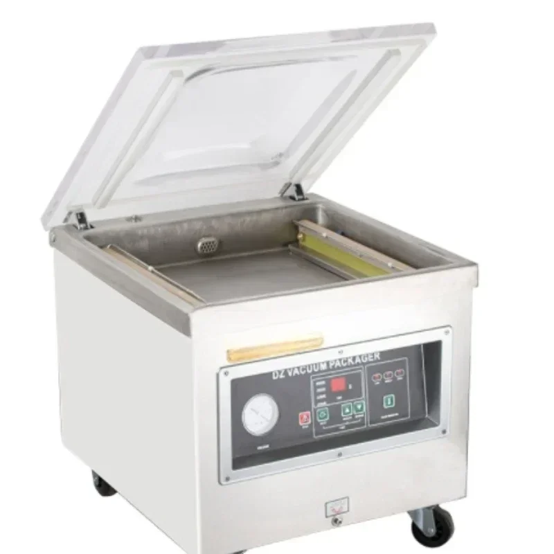 

DZ-360 nitrogen stand type double sealing bar high efficiency desk top meat food vacuum sealer packing machines