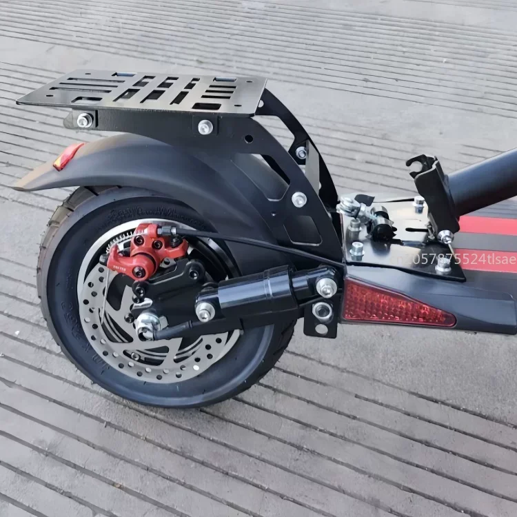 The New Rear Shelf Electric Scooter Is Modified and Equipped with A Trunk Bracket To Load Goods.