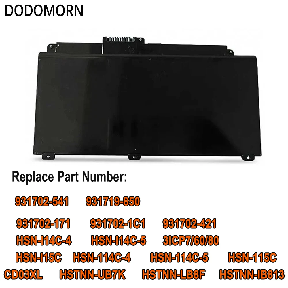 DODOMORN CD03XL Laptop Battery For HP ProBook 640 645 650 G4 G5 G7 Series HSTNN-UB7K HSN-I15C 931702-171 931719-850 3ICP7/60/80