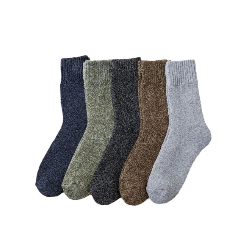 5/10 Paar dicke warme Mittelrohrsocken für Herren und Damen, Herbst und Winter, geeignet für Outdoor-Freizeitsportarten, weiche, bequeme Bodensocken – Detail 13