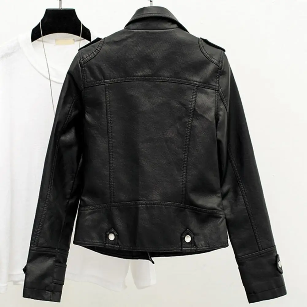 Reiß verschluss leiste Frauen jacke Frauen Motorrad jacke stilvolle Damen Kunstleder Motorrad jacke mit Reiß verschluss für Streetwear