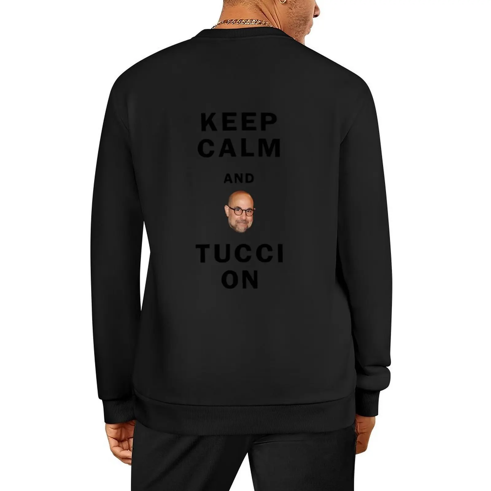 

keep calm and tucci on Pullover men clothes korean autumn clothes autumn jacket men winter clothes oversize sweatshirts