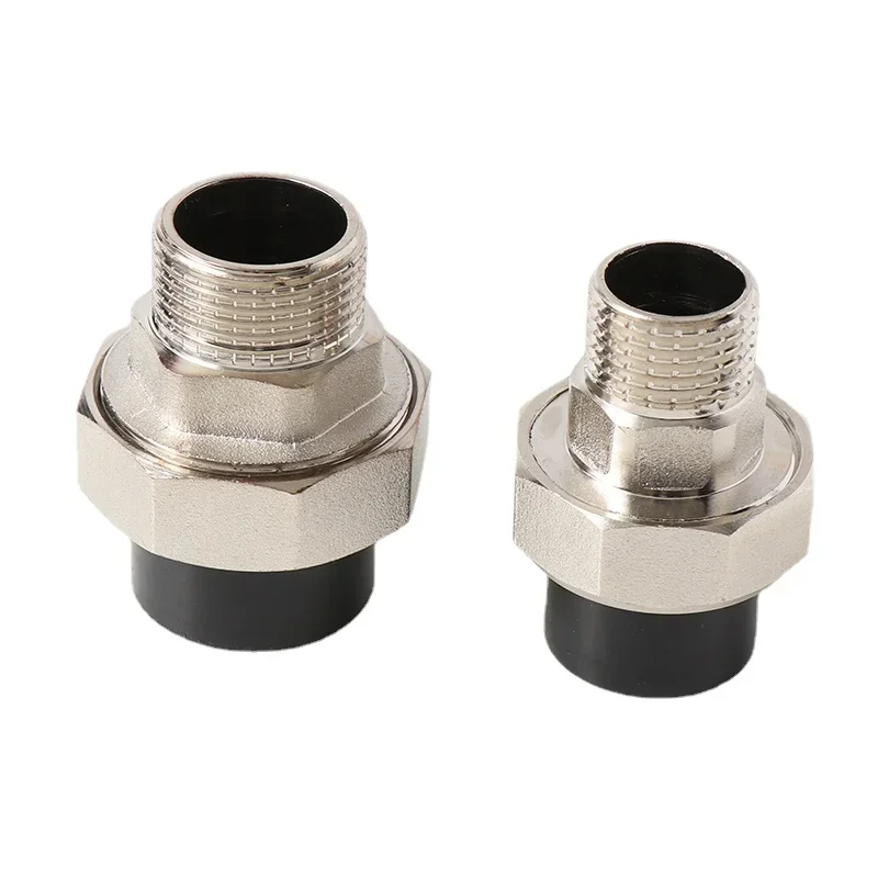 For PE Inner Wire Outer Wire Thread Live Connection Copper PE To PPR Conversion Union Water Pipe Hot Melt Fittings 20mm25mm32mm