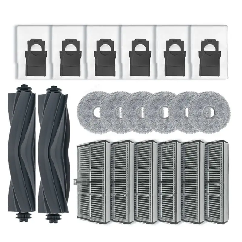 

Комплект запасных частей ABWR для роботов-пылесосов Dreame X40 Ultra / S30 Pro / X30 Ultra / X30 Pro Ultra: основная щетка, фильтры