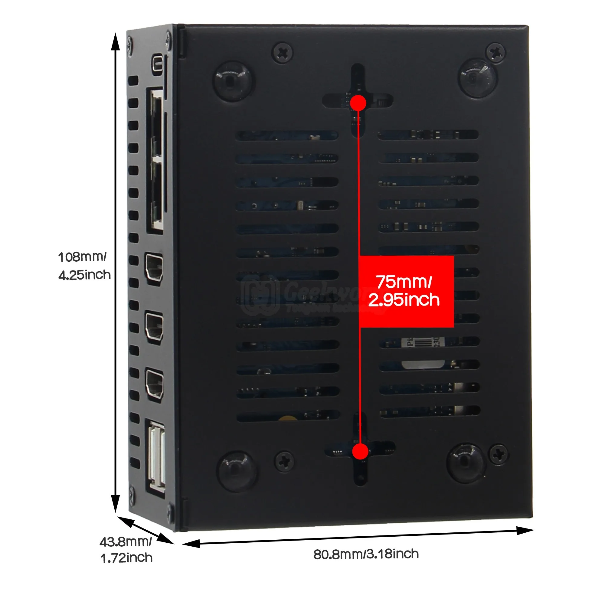 Imagem -05 - Capa para Orange pi Plus N508 Ventilador 4010 Dissipadores de Alumínio 10 mm Adaptador de Alimentação 5v 4a 20w