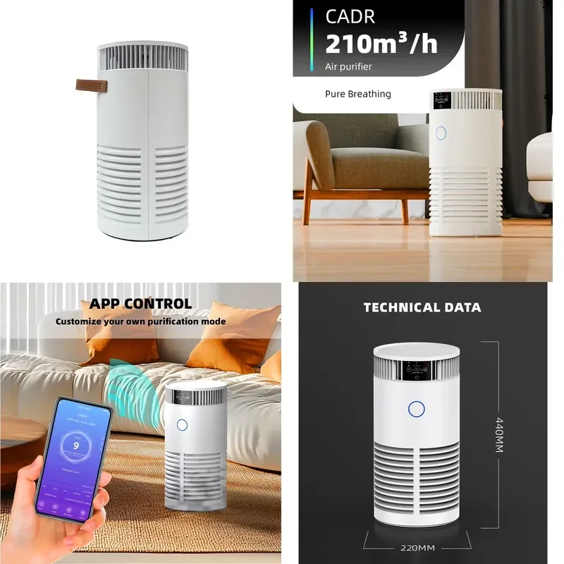 for Home Air Purifier Ion Generator  Portable Electrostatic Filter  Clean Cat Pet  Electric