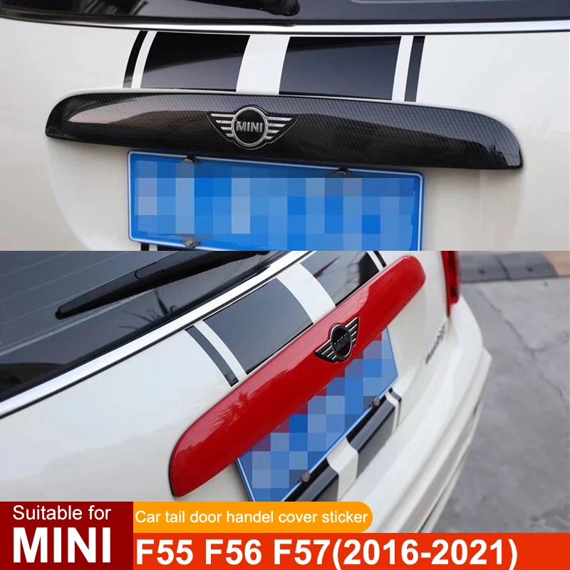 

Для MINI ONE Cooper S JCW F55 F56 F57 Автомобильная ручка двери багажника, декоративная крышка, пластиковая наклейка, аксессуары для внешней модификации
