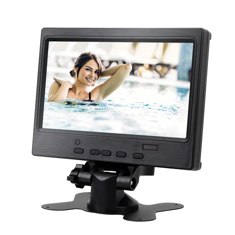 7inch HD Portable Display HDMI-compatible IPS 1024*600 Screen AV CCTV Monitor For Raspberry Pi VGA D-SUB Reversing Camera