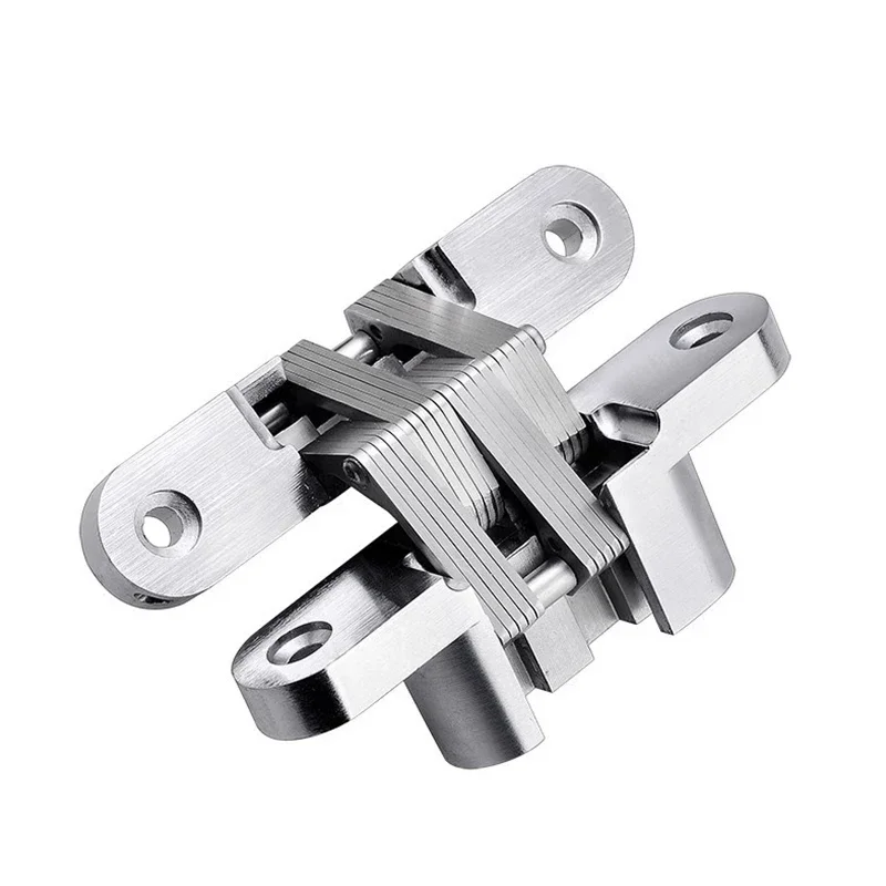 1 قطعة 304 الفولاذ المقاوم للصدأ مفصلات مخفية غير مرئية أخفى للطي عبر الباب المفصلي لأثاث المطبخ الأجهزة
