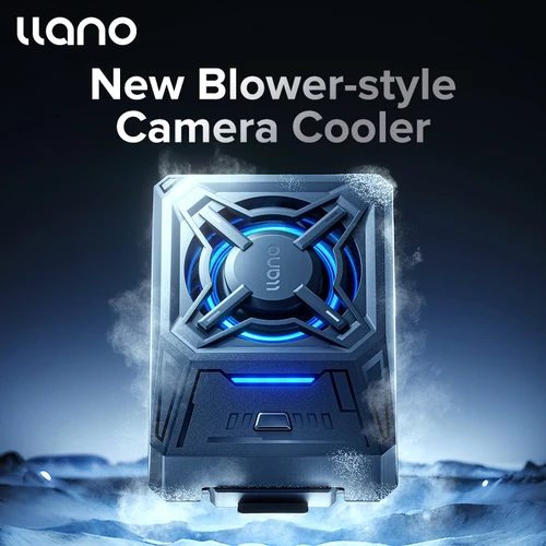 Llano Ventilador de refrigeración de cámara de alta velocidad para cámaras DSLR Montaje ajustable, disipación de calor inteligente para Sony, Canon, Nikon,