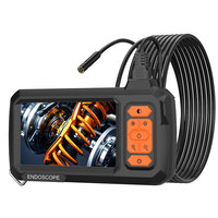 Single Dual Endoscope Camera HD1080P 8MM 2M-100M Cable 4.3'' IPS Screen Pipe Inspection Borescope for Car Repair Waterproof 8LED