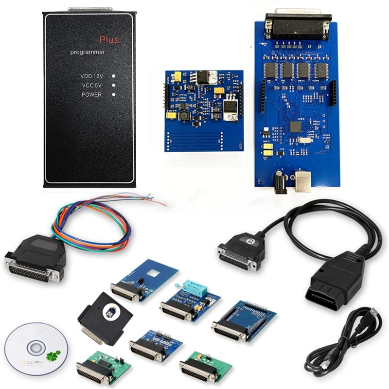 Picture 7: IPROG+ Plus V777 Key Programmer Tool 3in1 Full Adapters Support IMMO/Airbag Reset Replace Tango CarProg Digiprog3 Car Diagnostic