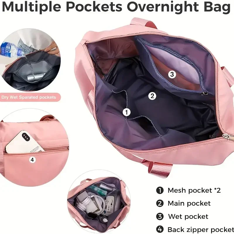 Bolsas de viaje expandibles de gran capacidad, bolsa organizadora de equipaje, bolso impermeable, portátil, plegable, bolsa de almacenamiento de ropa de viaje, nuevo