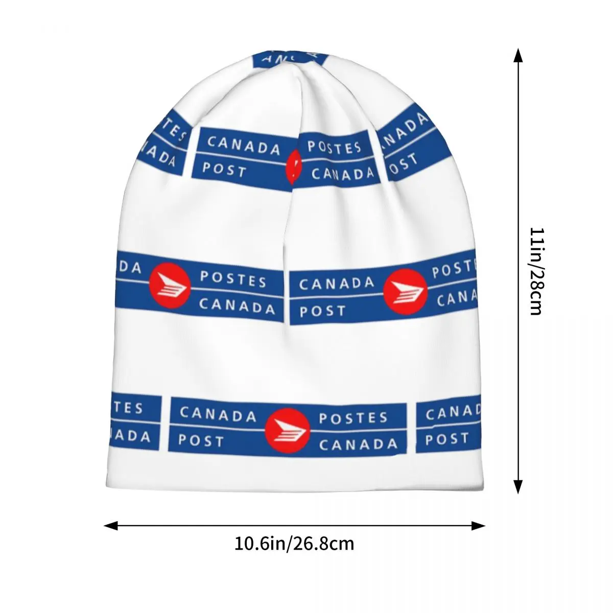 Canada Post Logo Billingual Warm Knitted Cap Fashion Bonnet Hat Autumn Winter Outdoor Beanies Hats for Unisex Adult