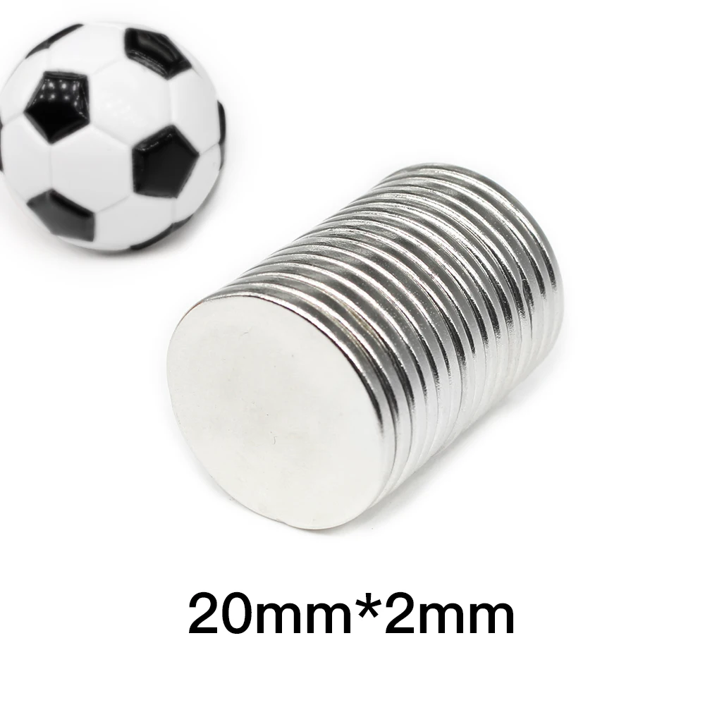 20x2mm Small Circular Magnets For Home Refrigerators, Offices DIY 20x2mm