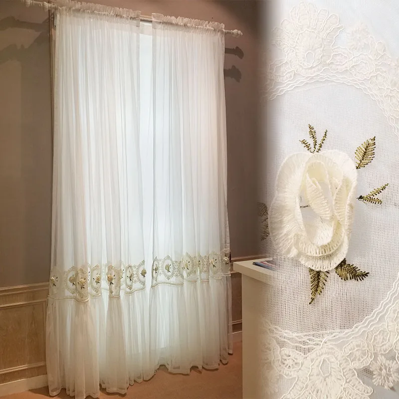 

[Katin] Jane European American Nordic ins Internet celebrity princess style beige pink skirt living room bedroom white window