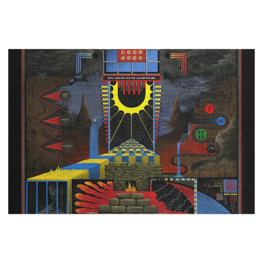 

King Gizzard Polygondwanaland Jigsaw Puzzle Custom Wooden Name Personalized Wood Name Puzzle