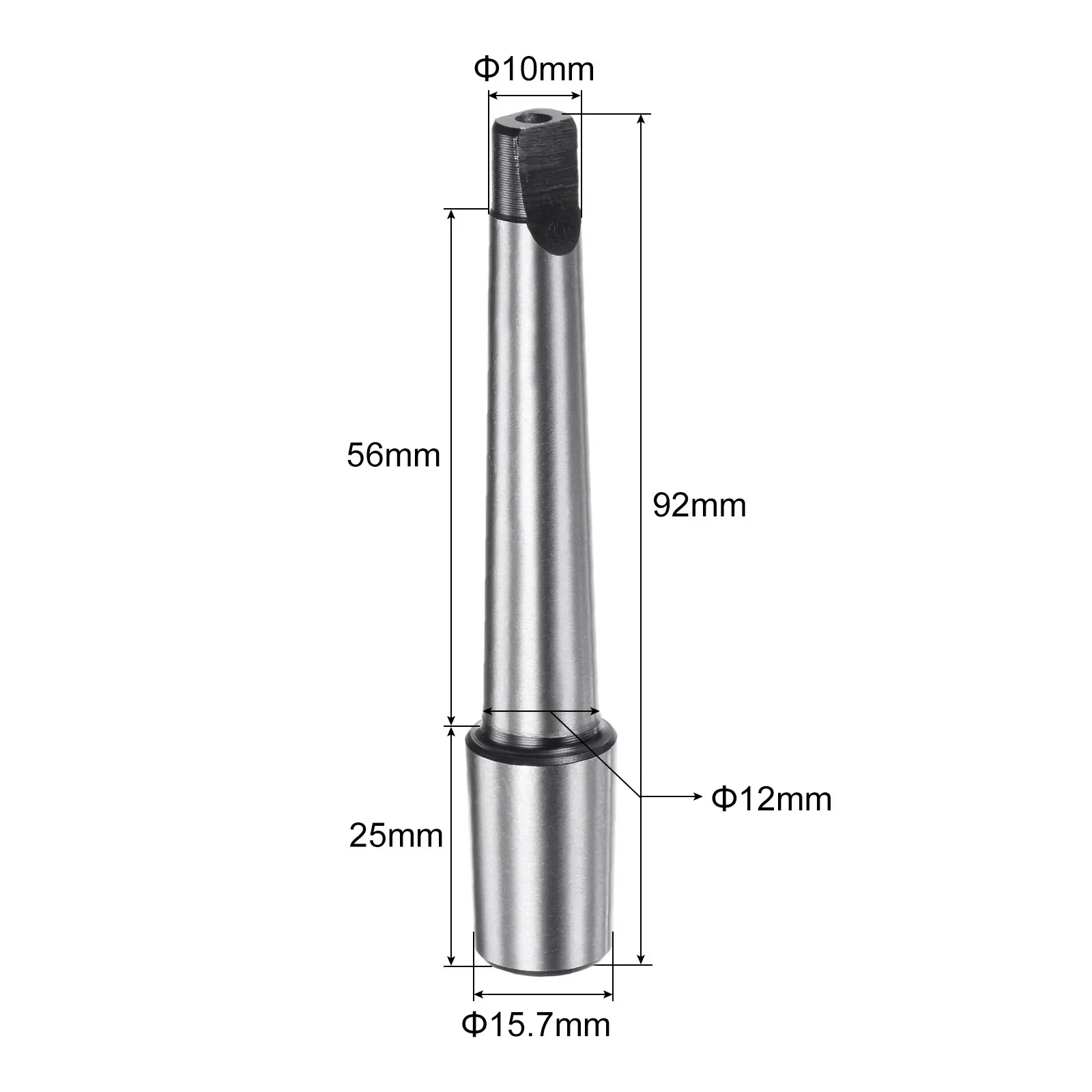 uxcell Morse Taper Adapter MT1 to B16 Tang End Shank Adapter Morse Taper 1MT 16B for Lathes and Drill Presses