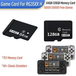 30000 Free Games Memory Card For RG35XX H Game Console TF2 Game Card 64GB 128GB Replacement Repair Accessories
