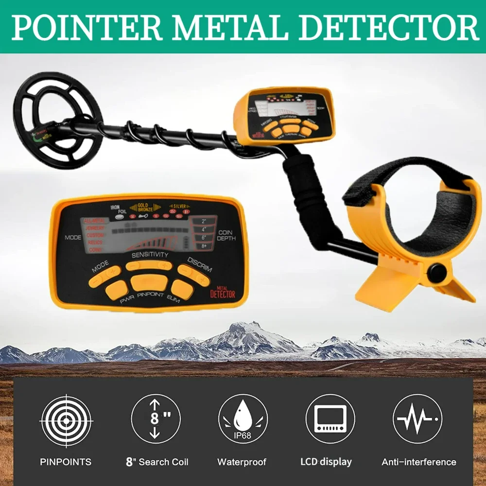 Professional Metal Detector High Performance Underground Metal Detector MD6250 Three Detect Mode Coins Jewelry All Metal MD-6250