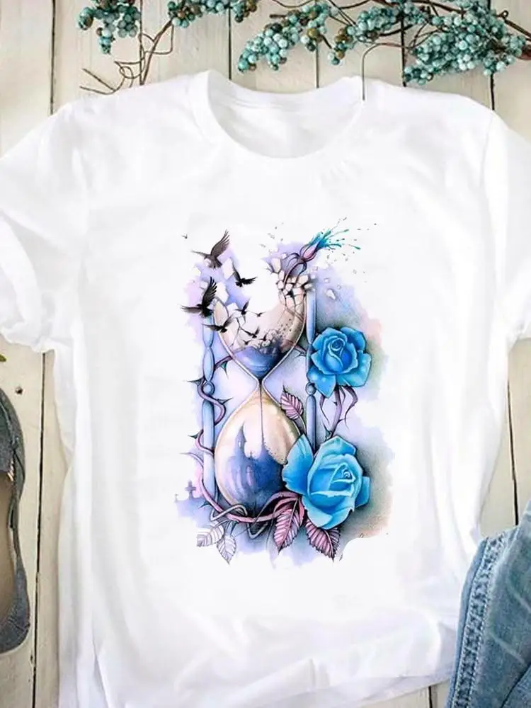 Print Fashion Unicorn Face Lovely Cute Graphic T Shirt Summer Casual Clothing Short Sleeve Women Clothes Tee T-shirt Female Top