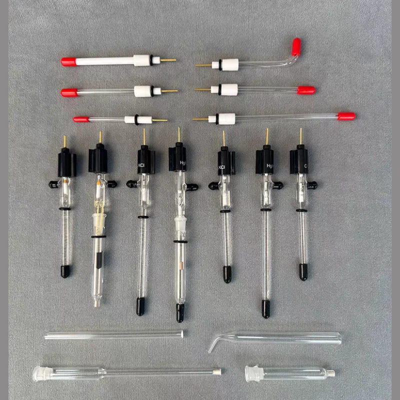 القطب المرجعي للكلوريد الفضي المشبع 6 × 65 مم Ag / AgCl القطب المرجعي المشبع للتحليل الكهروكيميائي #1