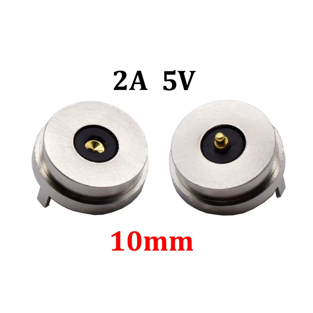 1 Paar runde 10A Hochstrom-Magnet-Saugfeder-Pogo-Pin-Steckverbinder, männlich und weiblich, DC-Stromlade-Magnetstecker – Detail 11