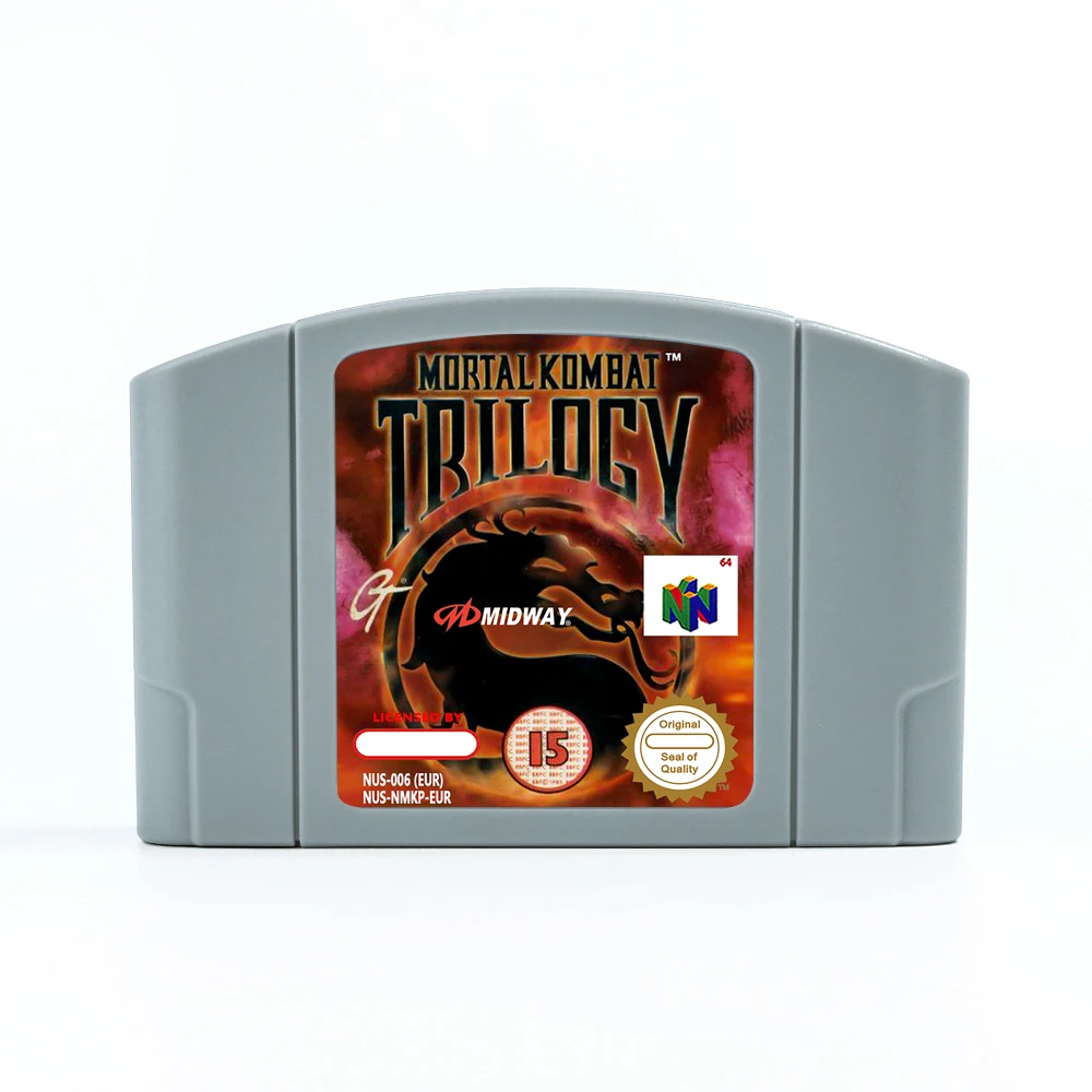 Mortal Kombat Trilogy N64 Cartridge USA EUR Game Card For 64bit Game Consoles