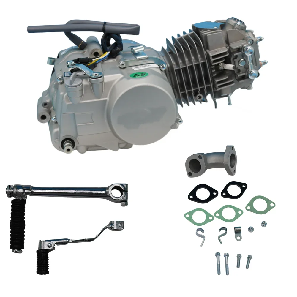 YX140cc Foot Start Manual Clutch Engine Assembly for Pit Bike Air-cooled Shot-blasted Alloy Cylinder, Four Gear for Moto Sample