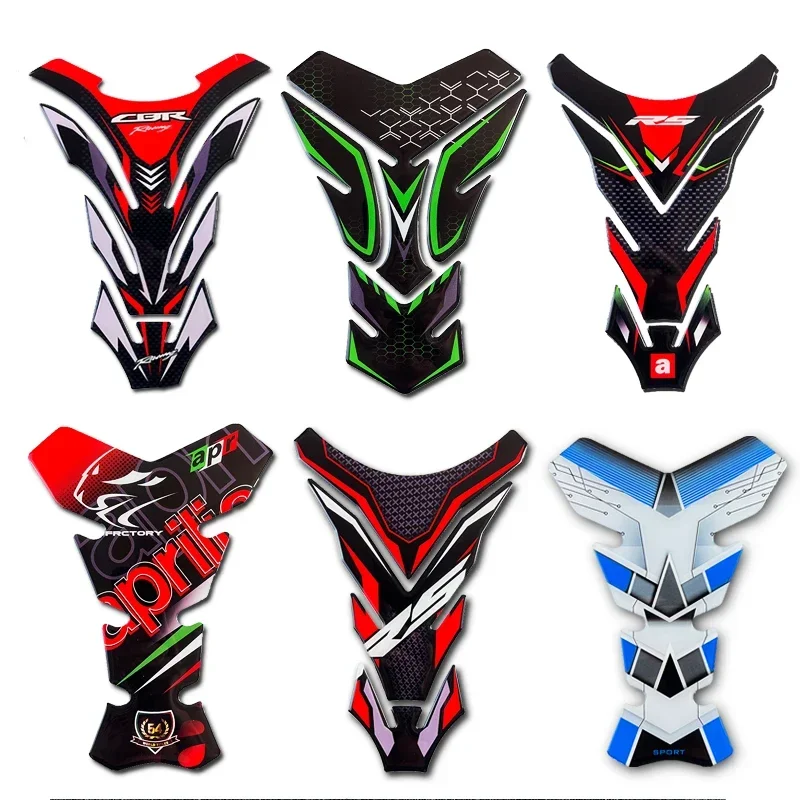 3D Motorcycle Fuel Tank Gasket Resin Gel Sticker Decal For Undefined Cb650r S1000rr Z900 R1 Z900rs Z1000 Z750 RS 660 Ninja 400