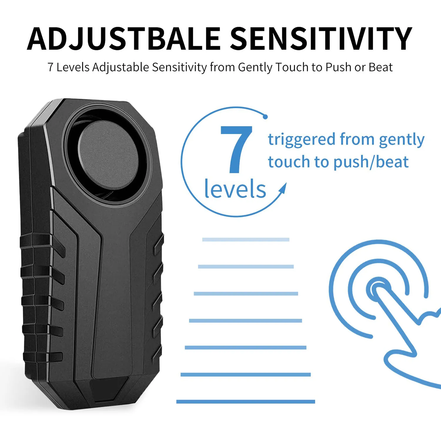 Водонепроницаемая противоугонная сигнализация для мотоцикла и велосипеда, беспроводной пульт дистанционного управления, охранная сигнализация для велосипеда, 113 дБ, электрическая автомобильная сигнализация SQ